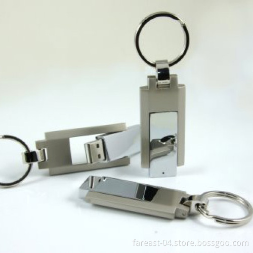 Metal USB Flash Drive Rotary USB Memory Stick Swivel Pendrive